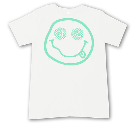 Happy Logo Tee, White  (Infant, Toddler, Youth, Adult)