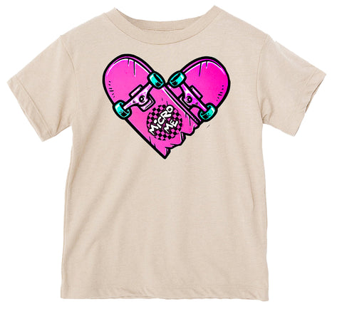 Neon Sk8 Heart  Tee, Natural   (Infant, Toddler, Youth, Adult)