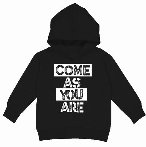 Come As You Are Hoodie, Black (Toddler, Youth)
