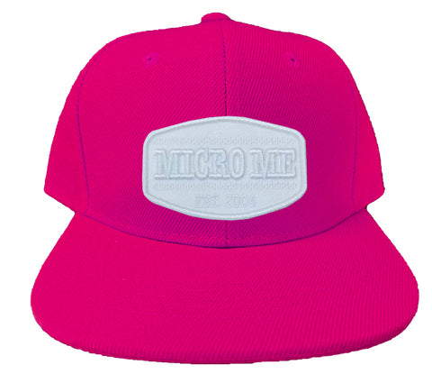 HOT PINK Snapback, W/W Patch (Infant/Toddler, Child, Adult)