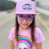 *Rainbow Skull Fitted Tee,  Lilac  (Youth)*