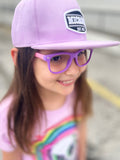 *Rainbow Skull Fitted Tee,  Lilac  (Youth)*