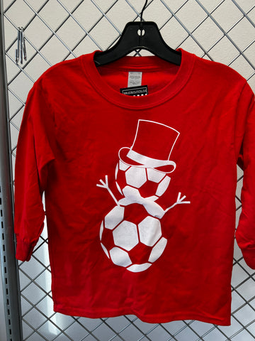 Soccer Snowman LS, Red, XS (5/6)