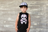 TAT-Skull Muscle Tank, Black (Infant, Toddler, Youth, Adult)