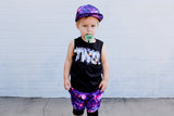 CB-****TWO Checker Bday Tee, Black (Infant,Toddler,Youth)