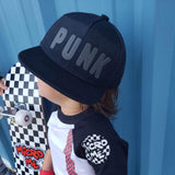 PUNK Puff Letter Hat, Black or White (Infant/Toddler, Child, Adult)