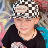 *Checkerboard Peach Checks Patch Snapback (Infant/Toddler, Child)