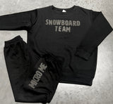 *SNOWBOARD Team Fleece CREW Set, B/B  (Toddler,Youth, Adult)