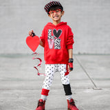 **LOVE Hearts  Hoodie, Red (Toddler, Youth, Adult)