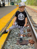 Checker Jack Tee,  Black (Infant, Toddler, Youth, Adult)