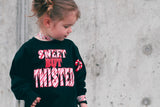 Twisted Sweater, Black  (Toddler, Youth)