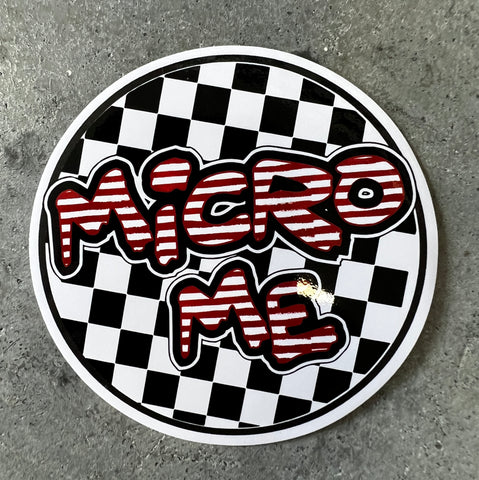 Striped Logo Sticker, 3 inch