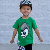 *Skully Checks Tee, Green (Infant, Toddler, Youth, Adult)