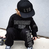 *Separates Crew Sweatshirt, BLACK, Multiple Options (Toddler, Youth, Adult)