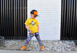 *SK8R Ghost Tee, Gold (Toddler, Youth, Adult)