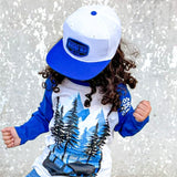 *LIDZ-White/Royal  Royal Patch Snapback (Child)