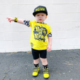 Pretty In Punk Tee, Yellow (Infant, Toddler, Youth, Adult)