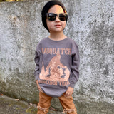 *Sasquatch Research Team Long Sleeve Shirt, Charc (Toddler, Youth, Adult)