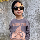 *Sasquatch Research Team Long Sleeve Shirt, Charc (Toddler, Youth, Adult)