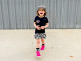 Rainbow Patch Tee, Black (Infant, Toddler, Youth, Adult)
