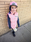 *Pink/Checkerboard  Classic Patch Trucker (Child)