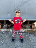 *Skull Heart Tee, Red (Infant, Toddler, Youth, Adult)