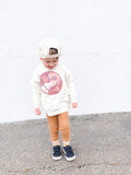 *Marble Happy Face Hoodie Natural (Toddler, Youth, Adult)