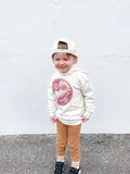 *Marble Happy Face Hoodie Natural (Toddler, Youth, Adult)