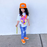 Neon Wolf Tee, White (Toddler, Youth, Adult)