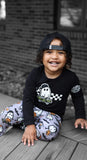 **SK8R Ghost Long Sleeve Shirt, Black (Infant, Toddler, Youth, Adult)