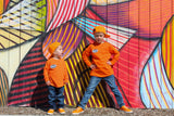 Classic Patch  LS Shirt, Orange  (Toddler, Youth , Adult)
