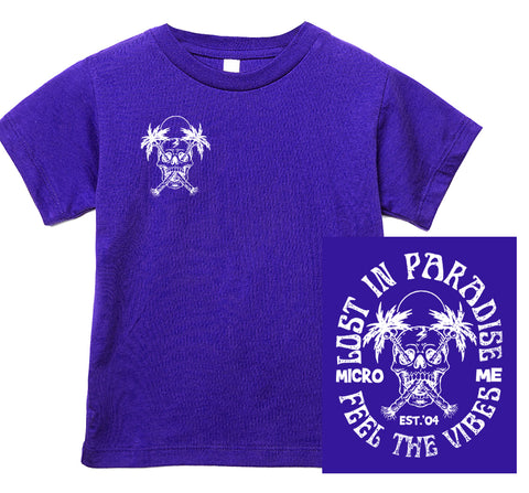 Lost in Paradise Tee, Purple (Infant, Toddler, Youth, Adult)