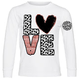 **LOVE Heart LS Shirt, White (Infant, Toddler, Youth , Adult)