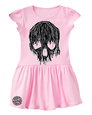 Checker Drip Skull Dress, Lt. Pink  Dot (Infant, Toddler)