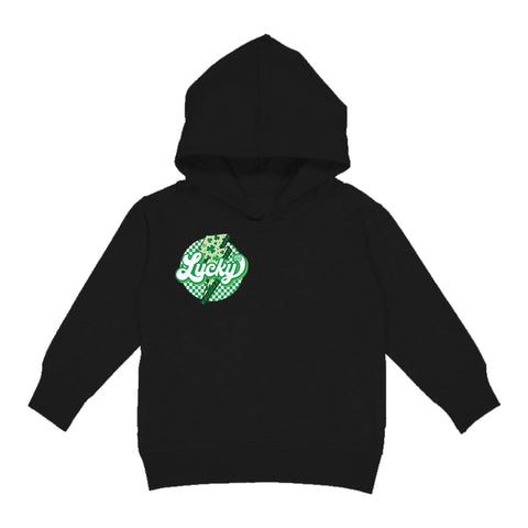 Lucky Bolt  Hoodie, Black  (Toddler, Youth, Adult)