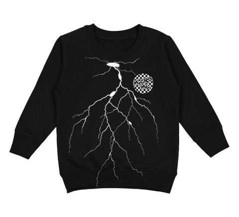 Lightning Fleece Sweatshirt, Black (Toddler, Youth, Adult)