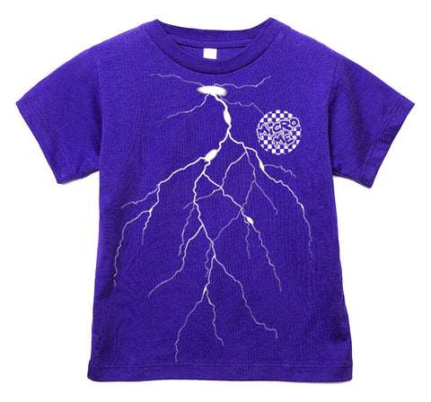 Lightning Tee, Purple (Infant, Toddler, Youth, Adult)