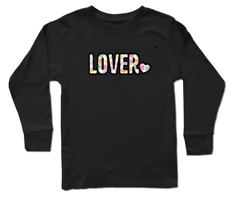 Convo Hearts COLLAB- Lover LS Shirt, Black (Infant, Toddler, Youth)