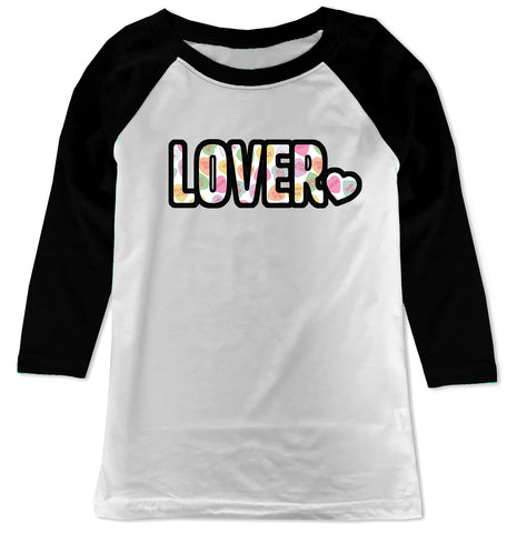 Convo Hearts COLLAB- Lover Raglan, WB (Toddler, Youth)