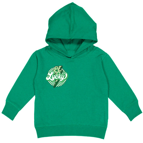 Lucky Bolt  Hoodie, Green  (Toddler, Youth, Adult)