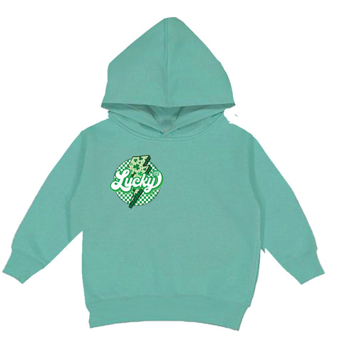 Lucky Bolt  Hoodie, Saltwater  (Toddler, Youth, Adult)