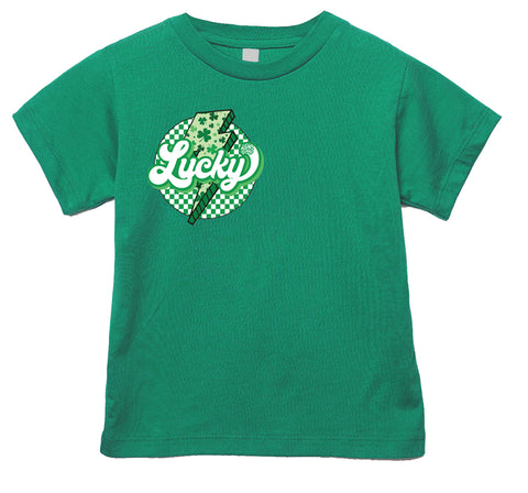 Lucky Bolt Tee, Green  (Infant, Toddler, Youth, Adult)