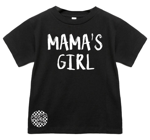 MAMA'S Girl Tee  Shirt, BLACK (Infant, Toddler, Youth, Adult)