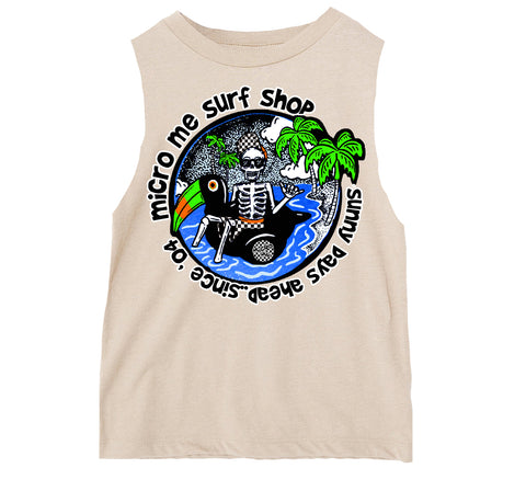 Sunny Days Tank, Natural  (Infant, Toddler, Youth, Adult)