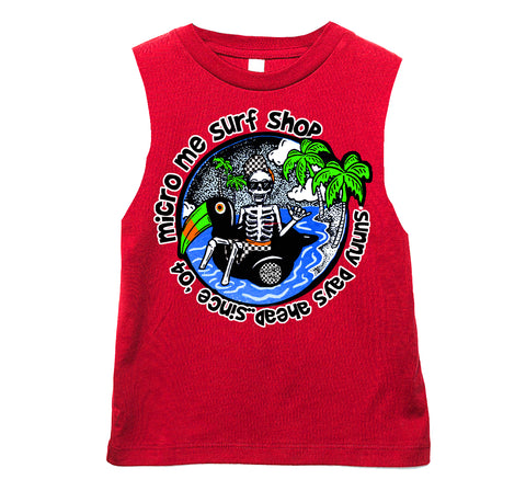 Sunny Days Tank, Red  (Infant, Toddler, Youth, Adult)