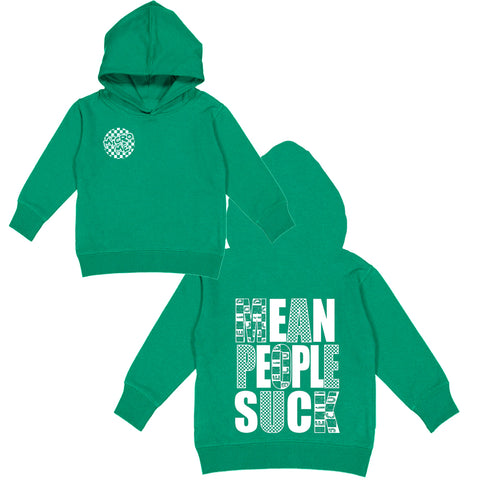 Mean People Suck Hoodie, Green (Toddler, Youth, Adult)