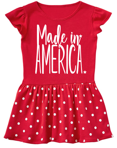 4th-Made In America Dress, Red Dot (Infant, Toddler)
