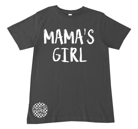 MAMA'S Girl Tee  Shirt, CHARC (Infant, Toddler, Youth, Adult)