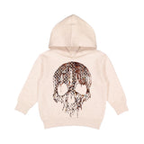 *Marble Check Drip Skull Hoodie Natural (Toddler, Youth, Adult)