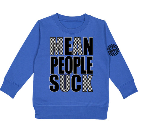Mean People Suck Sweatshirt, Royal (Toddler, Youth)
